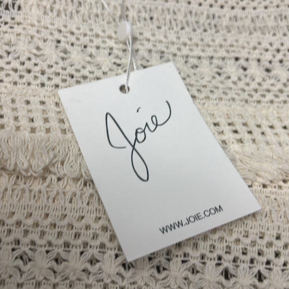 JOIE BNWT Boho Fringe Crochet Top - Picture 4 of 10